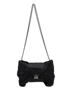 CHANEL Pre-Owned 2008-2009 satin ribbon shoulder bag - Black