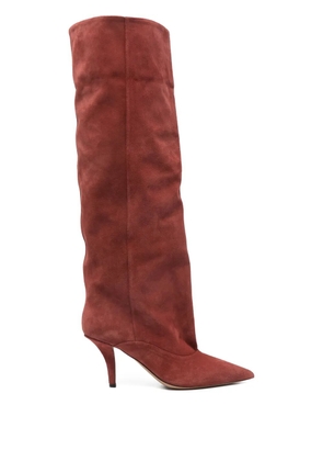 Paris Texas Ines Reverse pointed boots - Red