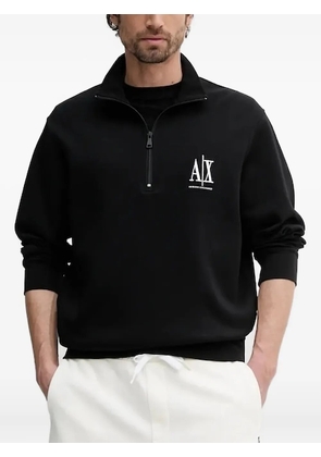 Armani Exchange logo-print sweatshirt - Black