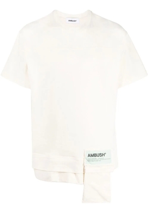 AMBUSH layered-hem cotton T-shirt - White