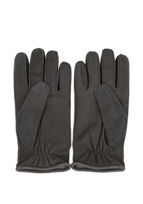 Moorer Halvard seam-details leather gloves - Grey