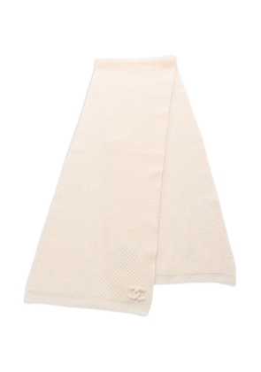 CHANEL Pre-Owned 1980s cashmere scarf - Neutrals