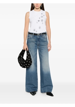 MOTHER graphic-print sleeveless top - White