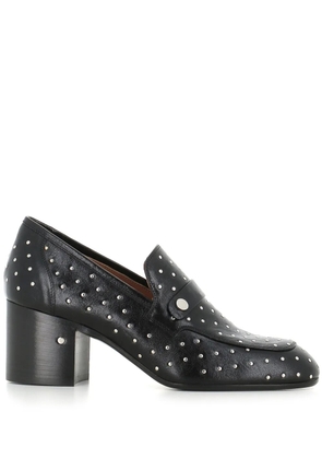 Laurence Dacade 70mm stud-embellished leather loafers - Black