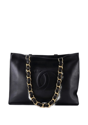 CHANEL Pre-Owned CC Chain Lambskin XL tote bag - Black