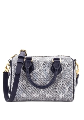 Louis Vuitton Pre-Owned Speedy Bandouliere Bag Monoglam Jacquard Canvas 20 satchel - Blue