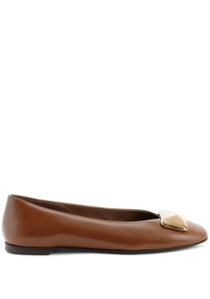Giuseppe Zanotti Georgia Stone ballet flats - Brown