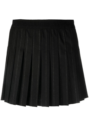 Versace Jeans Couture pinstripe pleated skirt - Black