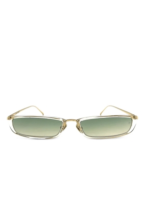 Linda Farrow rectangular-frame sunglasses - Gold