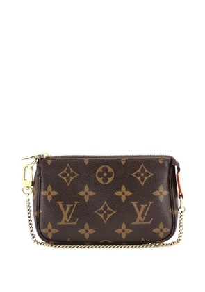 Louis Vuitton Pre-Owned Petit Bucket Zip Monogram Canvas pouch - Brown