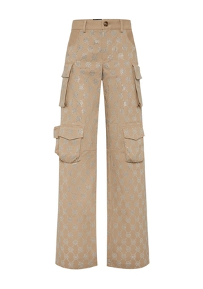 Philipp Plein monogram cargo-pocket trousers - Neutrals