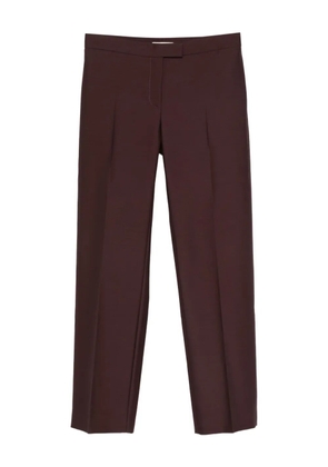 KHAITE Callen pleated-front trousers - Purple
