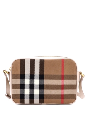 Burberry Pre-Owned Camera Vintage Check Canvas Small crossbody bag - Brown