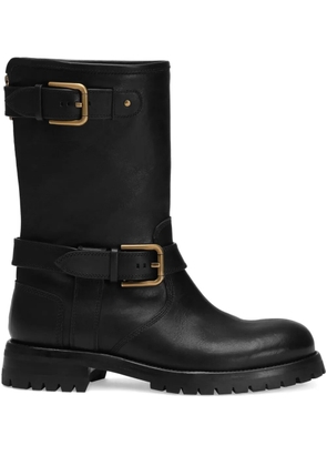 Dolce & Gabbana buckle-detail knee-high boots - Black