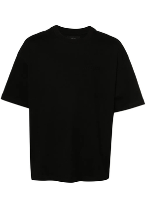 AMIRI logo-embroidered cotton t-shirt - Black