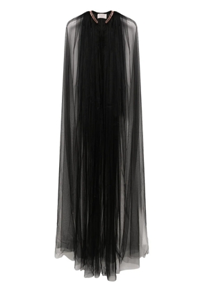 V:PM ATELIER Wanda tulle cape - Black