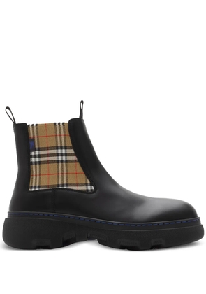 Burberry leather Chelsea boots - Black