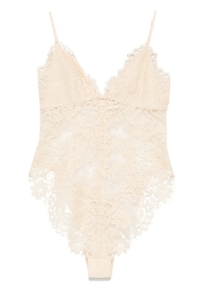 ZIMMERMANN Illustration lace bodysuit - Neutrals