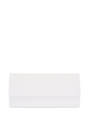 Judith Leiber crystal-embellished clutch bag - White
