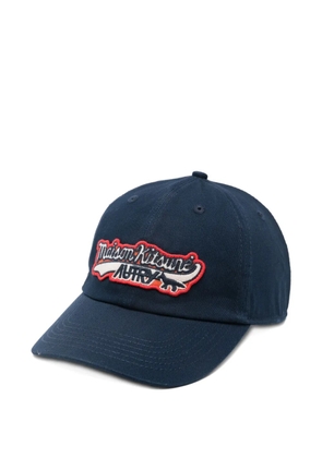 Maison Kitsuné x Autry logo-appliqué cap - Blue
