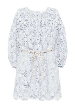 ZIMMERMANN Coco Lace mini dress - Blue