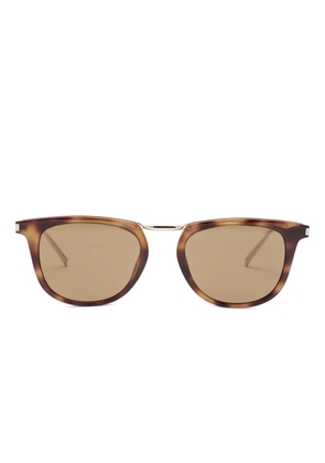Saint Laurent Eyewear tortoiseshell-pattern sunglasses - Brown