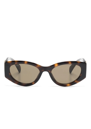 Gucci Eyewear tortoiseshell cat-eye sunglasses - Brown