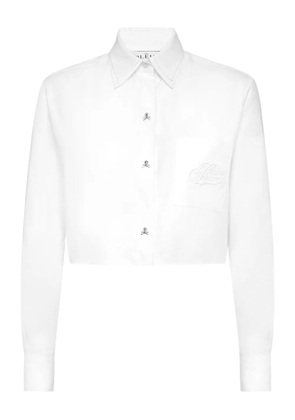 Philipp Plein cropped shirt - White