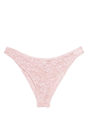 Fleur Du Mal Le Stretch lace cheeky briefs - Pink