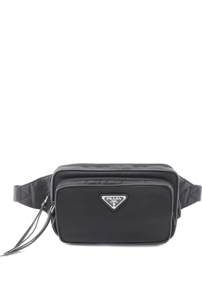Prada Pre-Owned 20s logo-plaque belt bag - Black