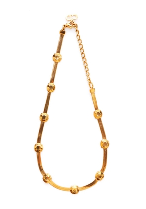 Christian Dior Pre-Owned gold-plated snake-chain necklace