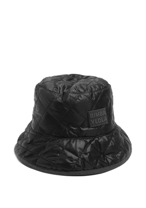 Bimba y Lola quilted bucket hat - Black
