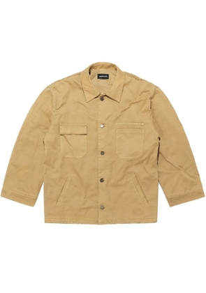Mainless distressed cotton jacket - Yellow