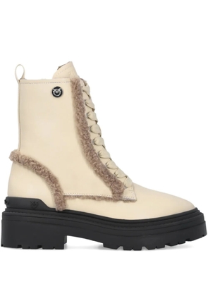 PINKO 55mm lace-up boots - Neutrals