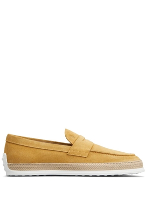 Tod's Gommino suede loafers - Yellow