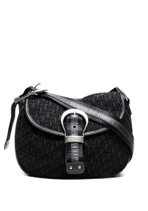 Christian Dior Pre-Owned 2000-2010 Trotter buckle-fastening shoulder bag - Black