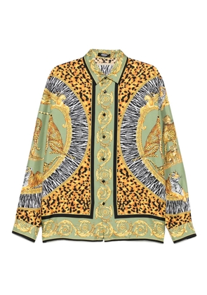 Versace mix-print shirt - Green