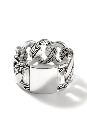 John Hardy Curb Link 11mm band ring - Silver