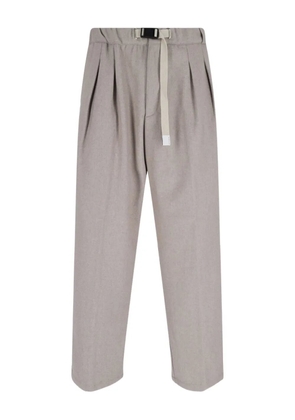 White Sand pleated belted trousers - Neutrals