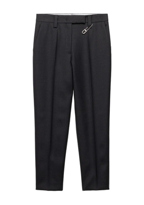 Prada safety-pin gabardine trousers - Grey