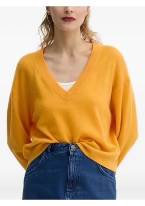 American Vintage V-neck wool-cashmere blend sweater - Orange
