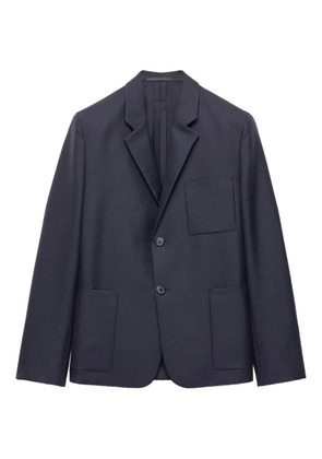 Prada patch-pocket two-button blazer - Blue
