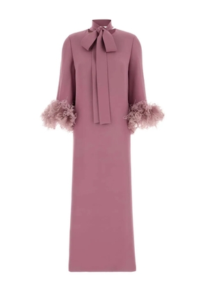 Valentino Garavani bow-detail midi dress - Pink