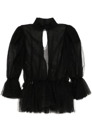Saiid Kobeisy ruffled blouse - Black