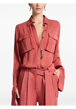Elie Saab jacquard jumpsuit - Red
