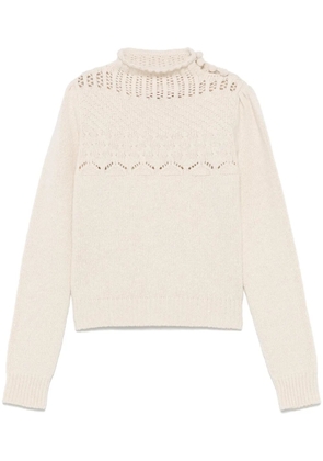 Valentino Garavani open-knit sweater - Neutrals
