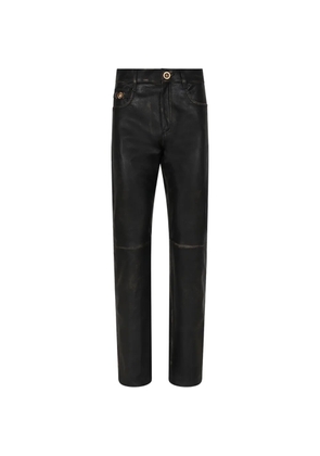 Versace button-fastening trousers - Black