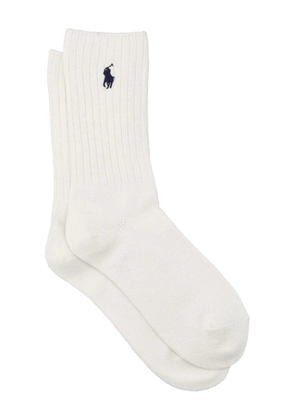 Polo Ralph Lauren logo socks - White