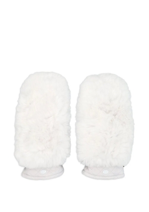 Goldbergh Hill faux-fur quilted mittens - White