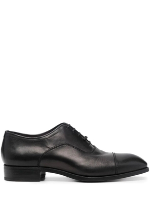 Lidfort leather almond-toe oxford shoes - Black